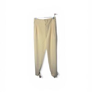 The Drop Butter Yellow High Rise Stirrup Trousers Size Medium